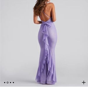 Windsor Lavender Glitter Prom Dress